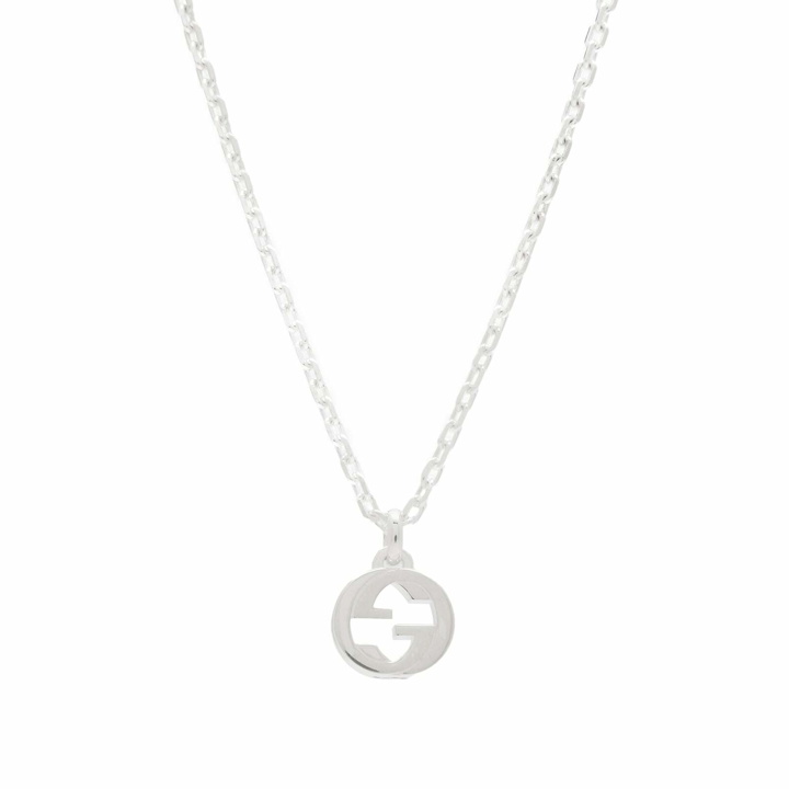 Photo: Gucci Women's Interlocking G Necklace in Silver 