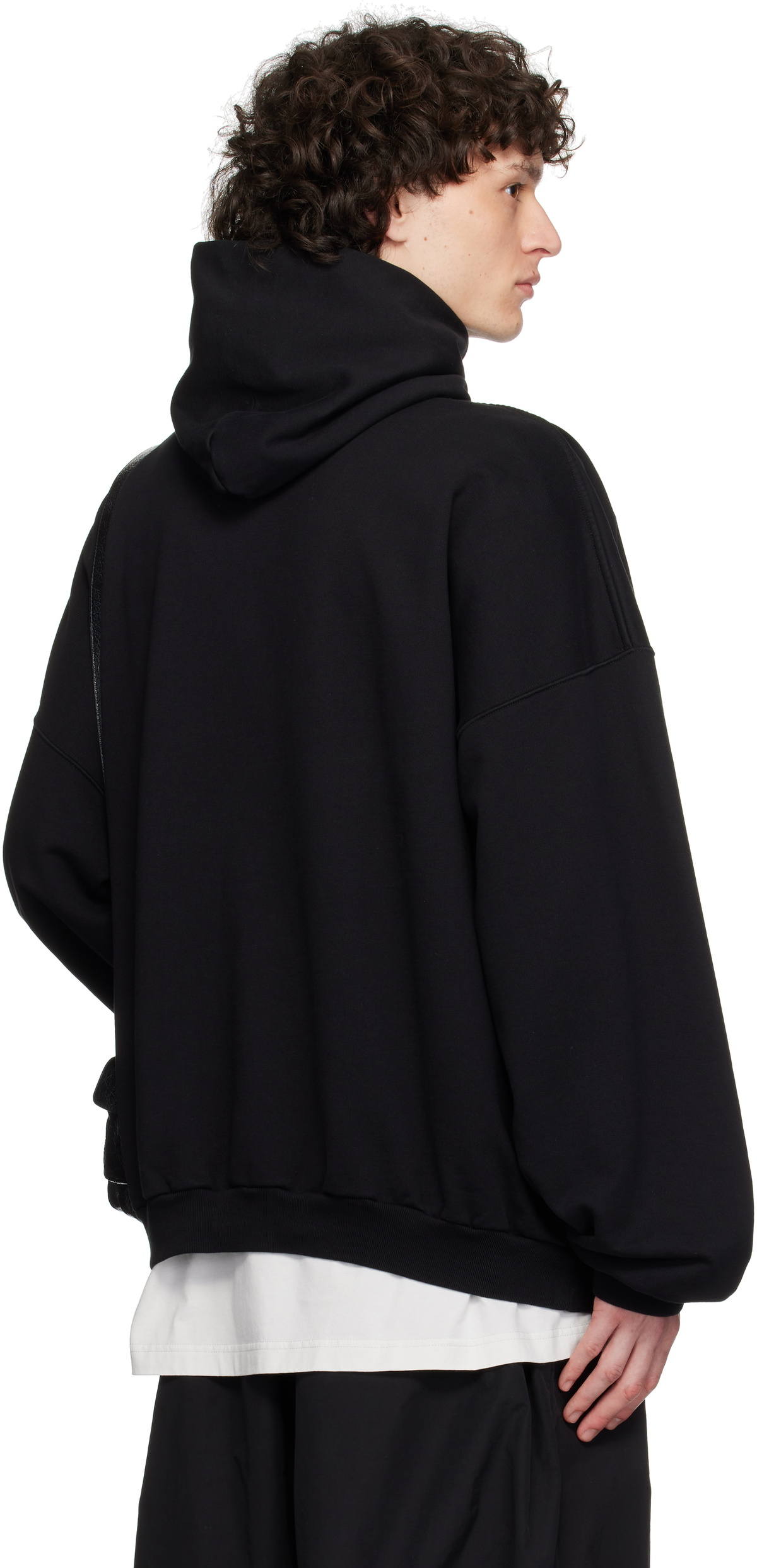 【BALENCIAGA】ブラック メンズ Bb Garderobe Hoodie Men's Bb Garderobe Hoodie Large Fit in Black | Balenciaga US