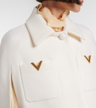 Valentino VLogo wool cape