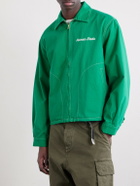 Human Made - Logo-Embroidered Cotton-Twill Jacket - Green
