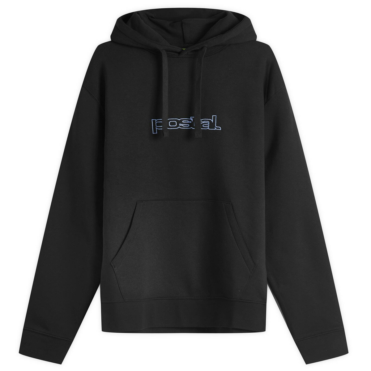 POSTAL Men's Outline Logo Hoodie in Black