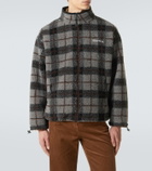 Miu Miu Checked teddy jacket