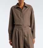 'S Max Mara Wool flannel shirt