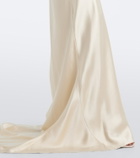 Róhe Bridal draped satin gown