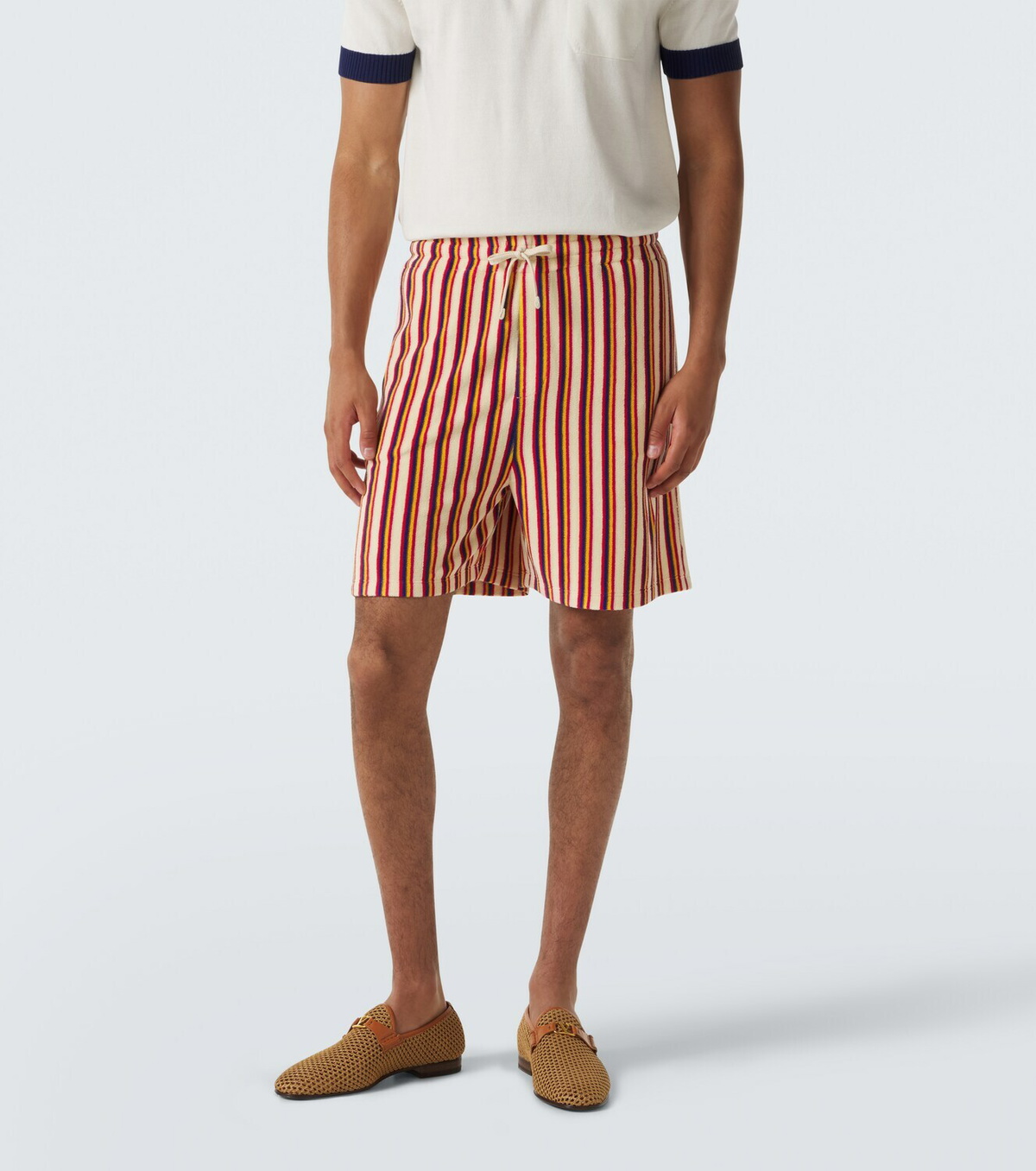 Valentino Striped terry shorts