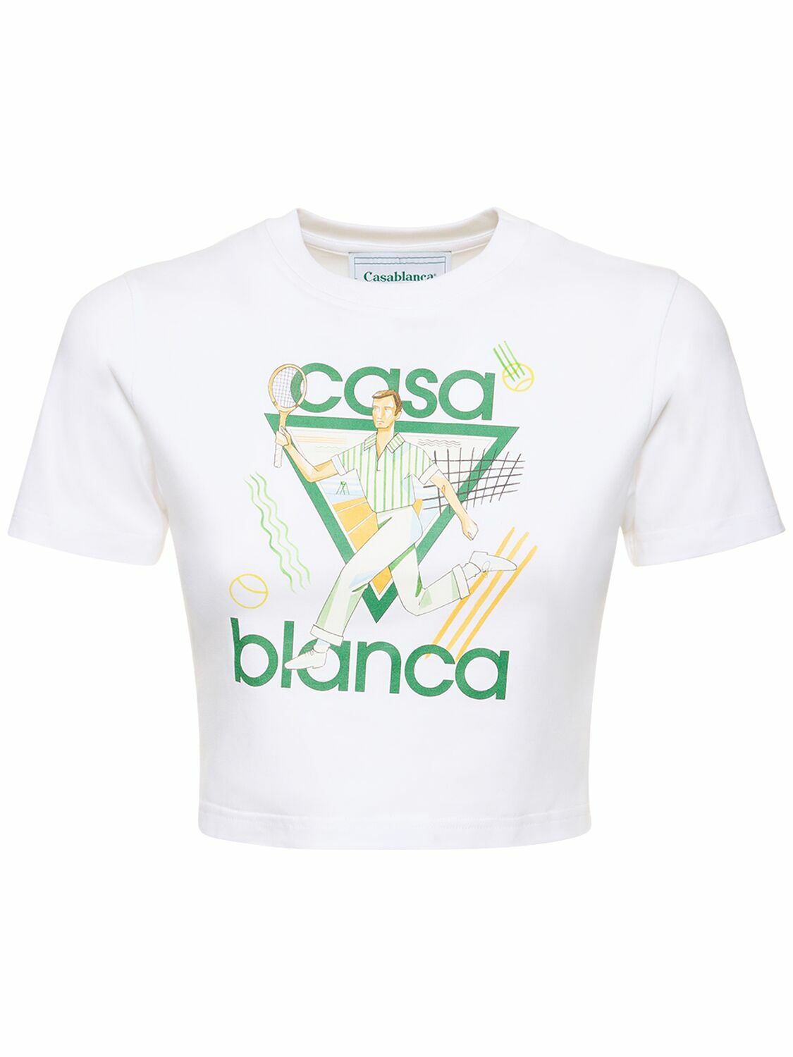 Tシャツ・カットソー CASABLANCA Woman T-Shirt White WPF25JTS046 03 CASABLANCA Woman T-Shirt White WPF25JTS046 03