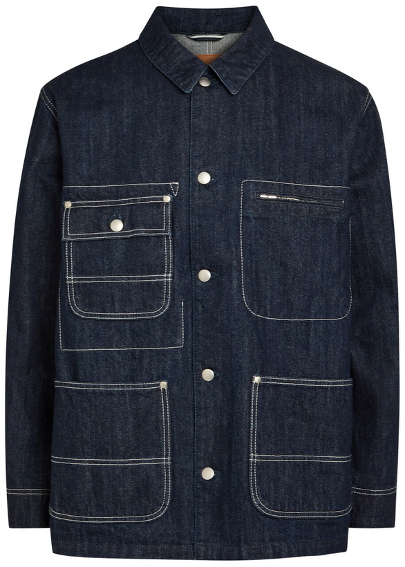 Photo: Vowels Patch Pocket Denim Jacket Indigo