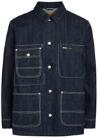 Vowels Patch Pocket Denim Jacket Indigo