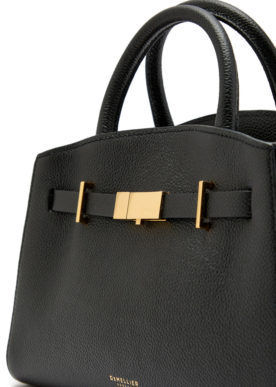 Demellier The Small Hudson Grained Leather top Handle bag - Black - One Size
