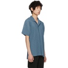 Homme Plisse Issey Miyake Blue June Pleated Polo