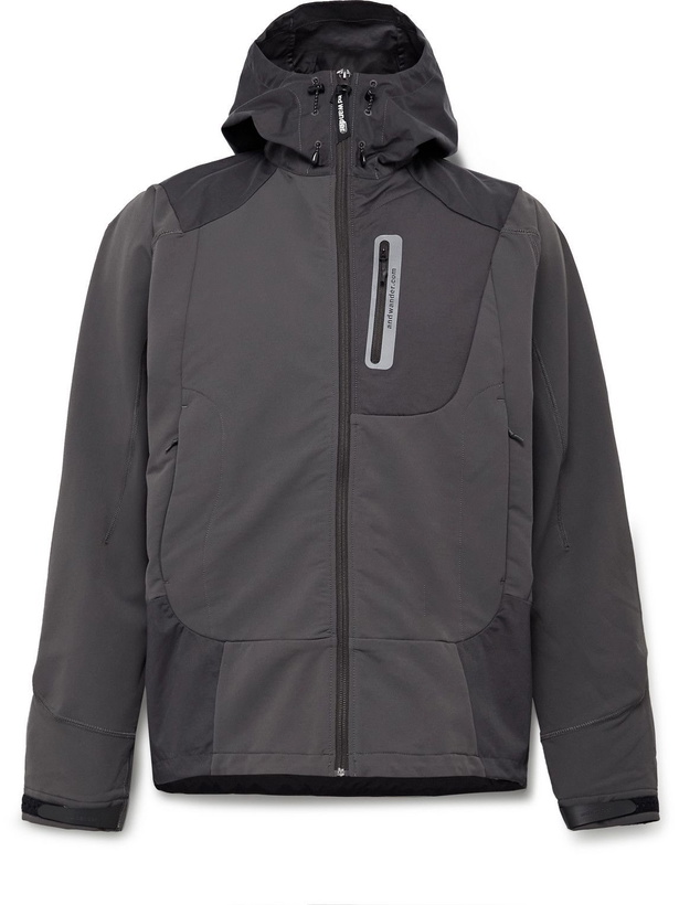 Photo: And Wander - Nylon-Blend Hooded Jacket - Gray