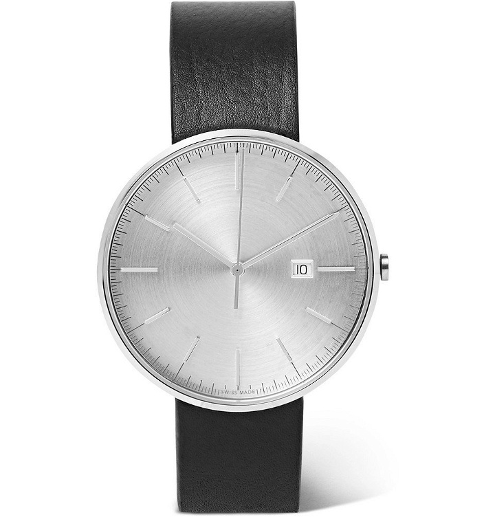 Photo: Uniform Wares - M40 PreciDrive Stainless Steel and Leather Watch - Men - Silver