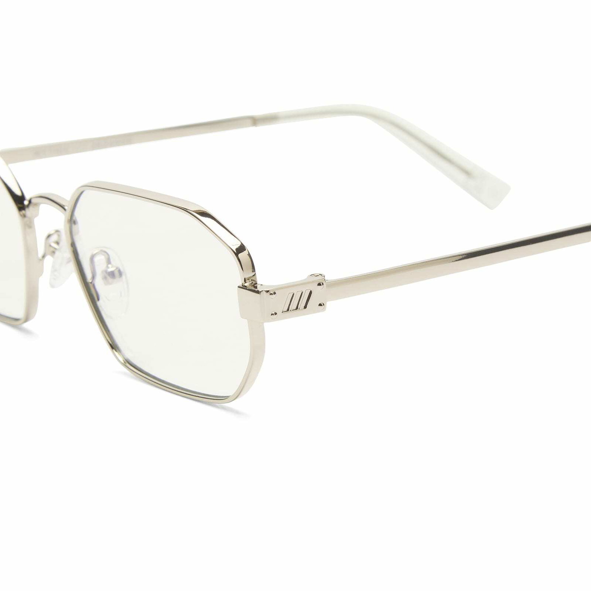 Le Specs Mythic Blue Light Optical Glasses in Silver/Blue Light Lens 