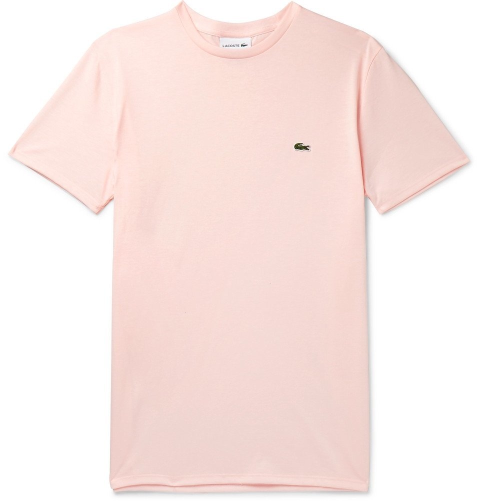 Skifte tøj undskyldning kandidatskole Lacoste - Slim-Fit Cotton-Jersey T-Shirt - Pink Lacoste