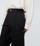 Versace Cotton gabardine cargo pants