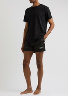 Givenchy Logo-embroidered Nylon Swim Shorts Black