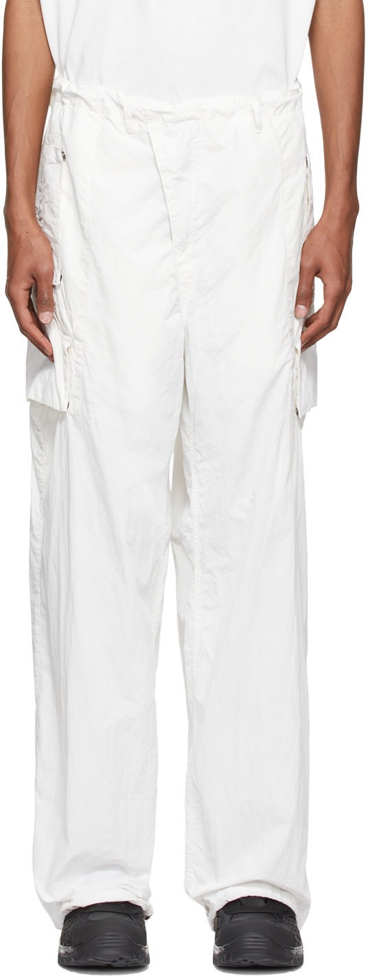 Photo: C.P. Company White Nylon Cargo Pants