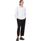 Comme des Garcons Homme Black Wool Gabardine Dyed Trousers