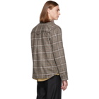 LHomme Rouge Brown Check Pull Jacket