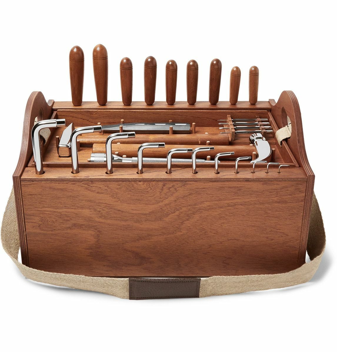 Lorenzi Milano - Tool Kit with Mahogany Wood Box