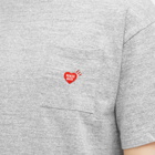 Human Made Men's Heart Pocket T-Shirt in Gray