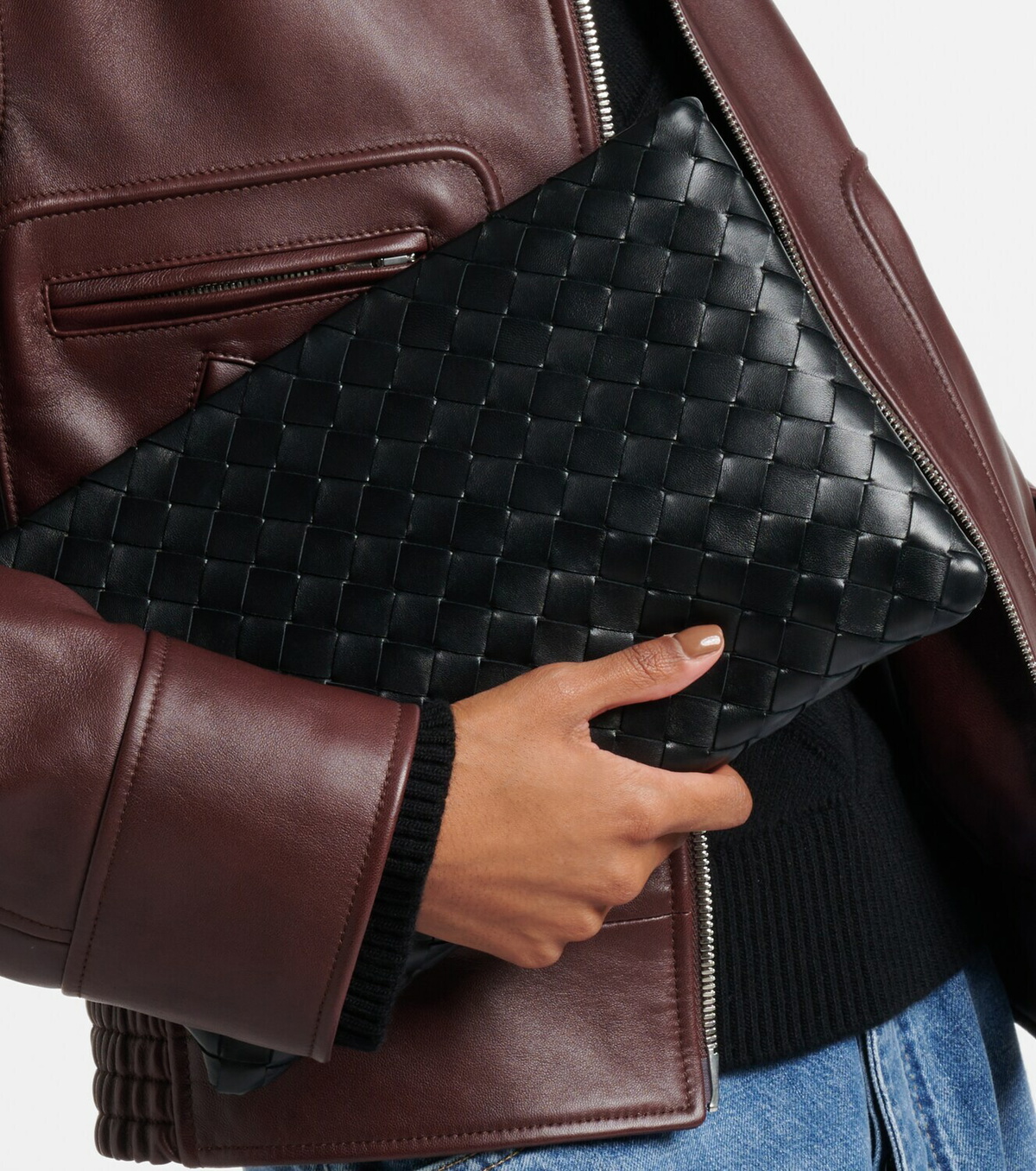 Bottega Veneta Intrecciato Medium leather pouch