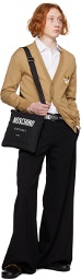 Moschino Black Logo Messenger Bag