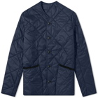 Barbour Men's Liddesdale Cardigan Quilt Jacket in Navy/Forest Mist