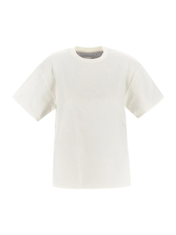 Photo: Bottega Veneta Double Layer Striped Cotton T Shirt