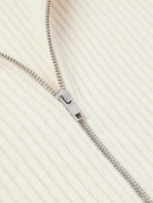 66 North - Vonarstræti Ribbed Boiled-Wool Zip-Up Cardigan - White