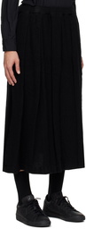 Black Comme des Garçons Black Pleated Skirt