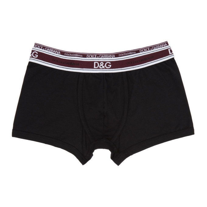 Photo: Dolce and Gabbana Black Double Logo Boxers