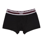 Dolce and Gabbana Black Double Logo Boxers