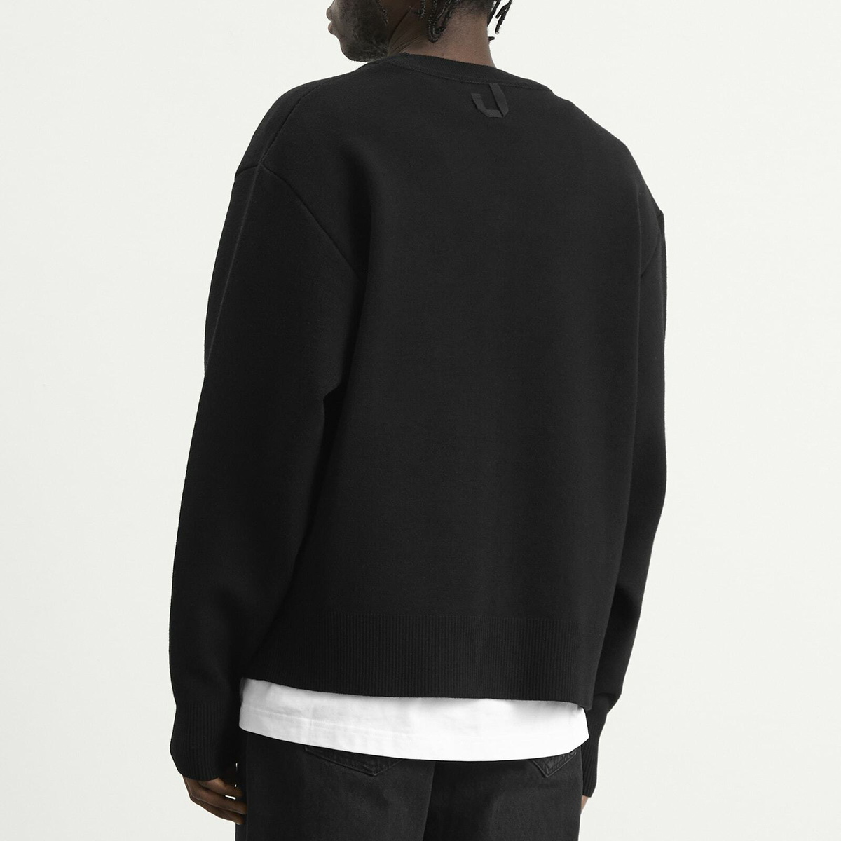 Jacquemus Men's Merino Wool Cardigan in Black