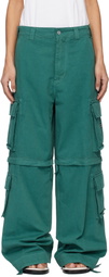 ERL Green Zip-Off Cargo Pants
