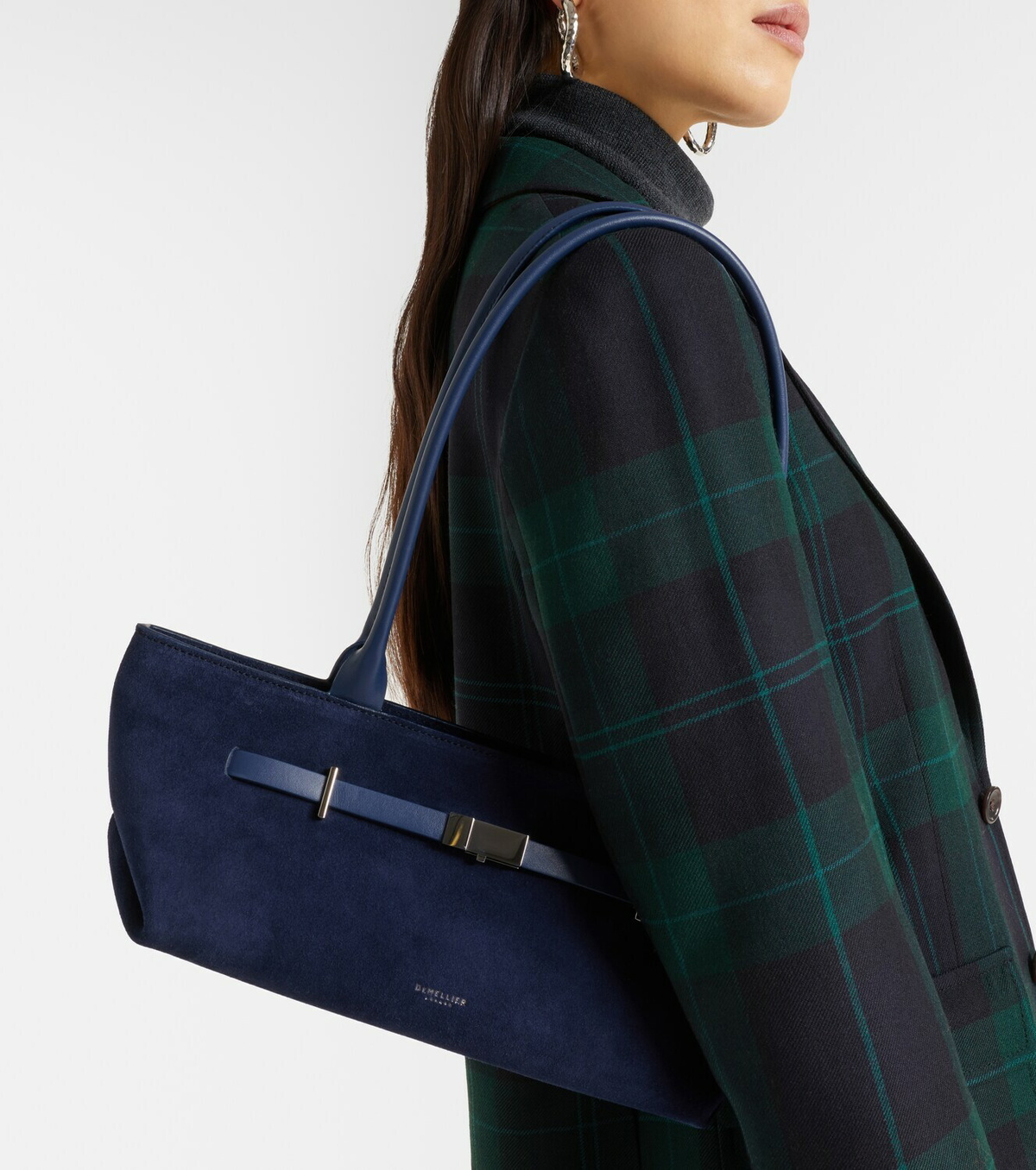 DeMellier New York suede shoulder bag