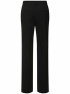 ALBERTA FERRETTI Stretch Wool Straight Pants