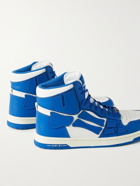 AMIRI - Skel-Top Colour-Block Leather High-Top Sneakers - Blue