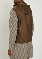 Moncler Ansiei Hooded Nylon Gilet Brown