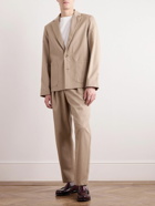 A.P.C. - Luc Unstructured Wool and Cotton-Blend Twill Suit Jacket - Neutrals