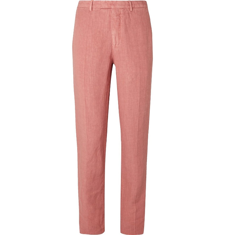 Photo: Boglioli - Slim-Fit Linen Suit Trousers - Pink