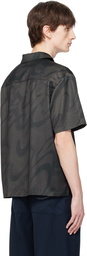 Dime Black Chilling Satin Shirt