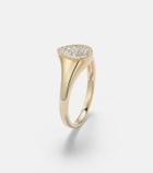 Yvonne Léon Chevalière Baby set of 2 9kt gold rings with diamonds