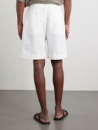Eleventy - Straight-Leg Linen Shorts - White