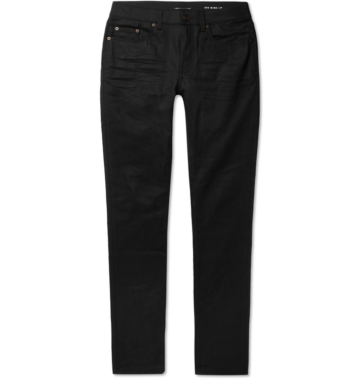 Photo: SAINT LAURENT - Skinny-Fit Stretch-Denim Jeans - Black