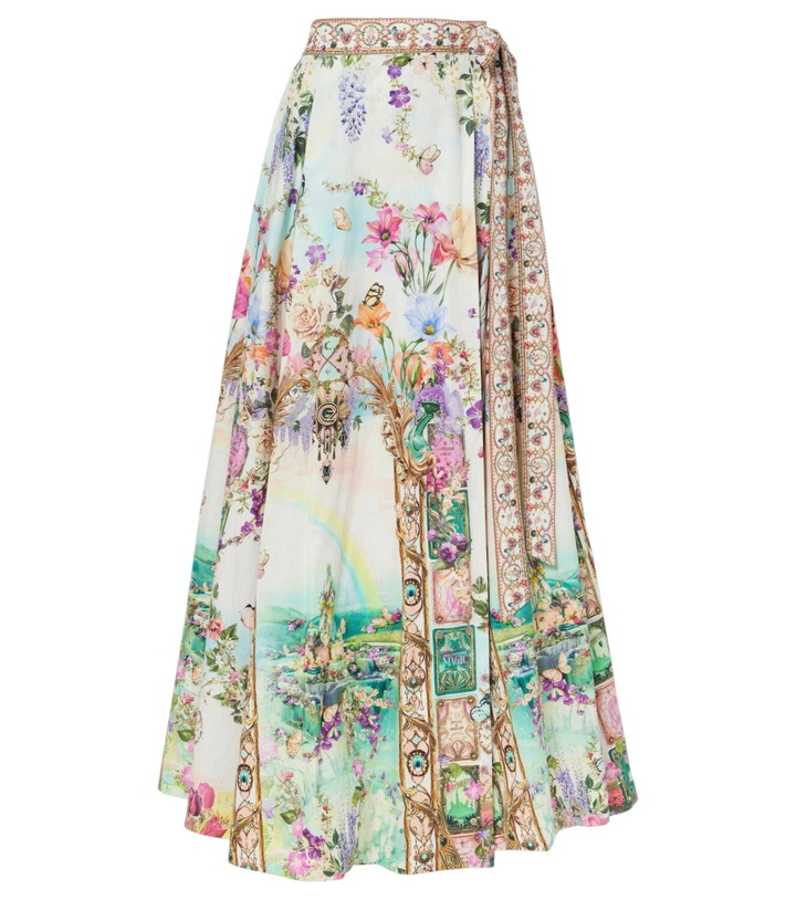 Photo: Camilla Printed cotton wrap skirt