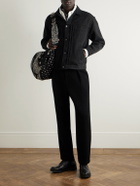 Blue Blue Japan - Pleated Textured-Cotton Jacket - Black