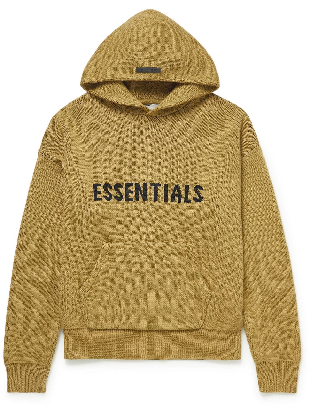 Essentials Tan Cotton Hoodie Essentials