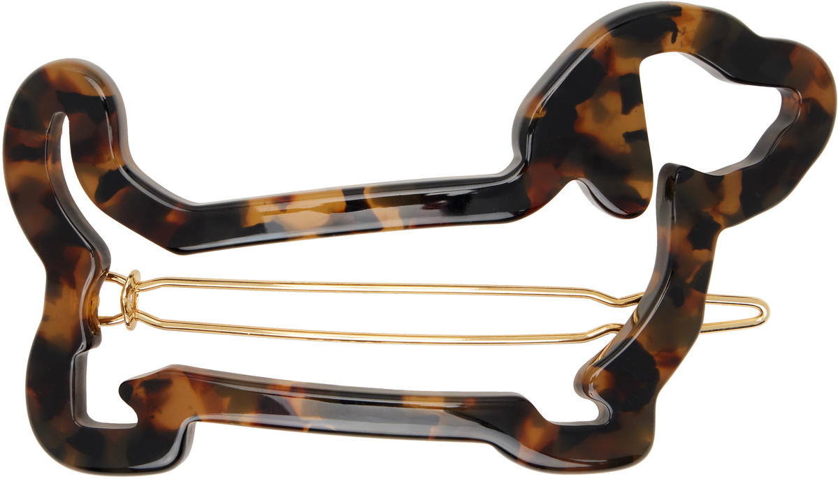 Thom Browne Brown Acetate Hector Hair Clip