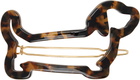 Thom Browne Brown Acetate Hector Hair Clip